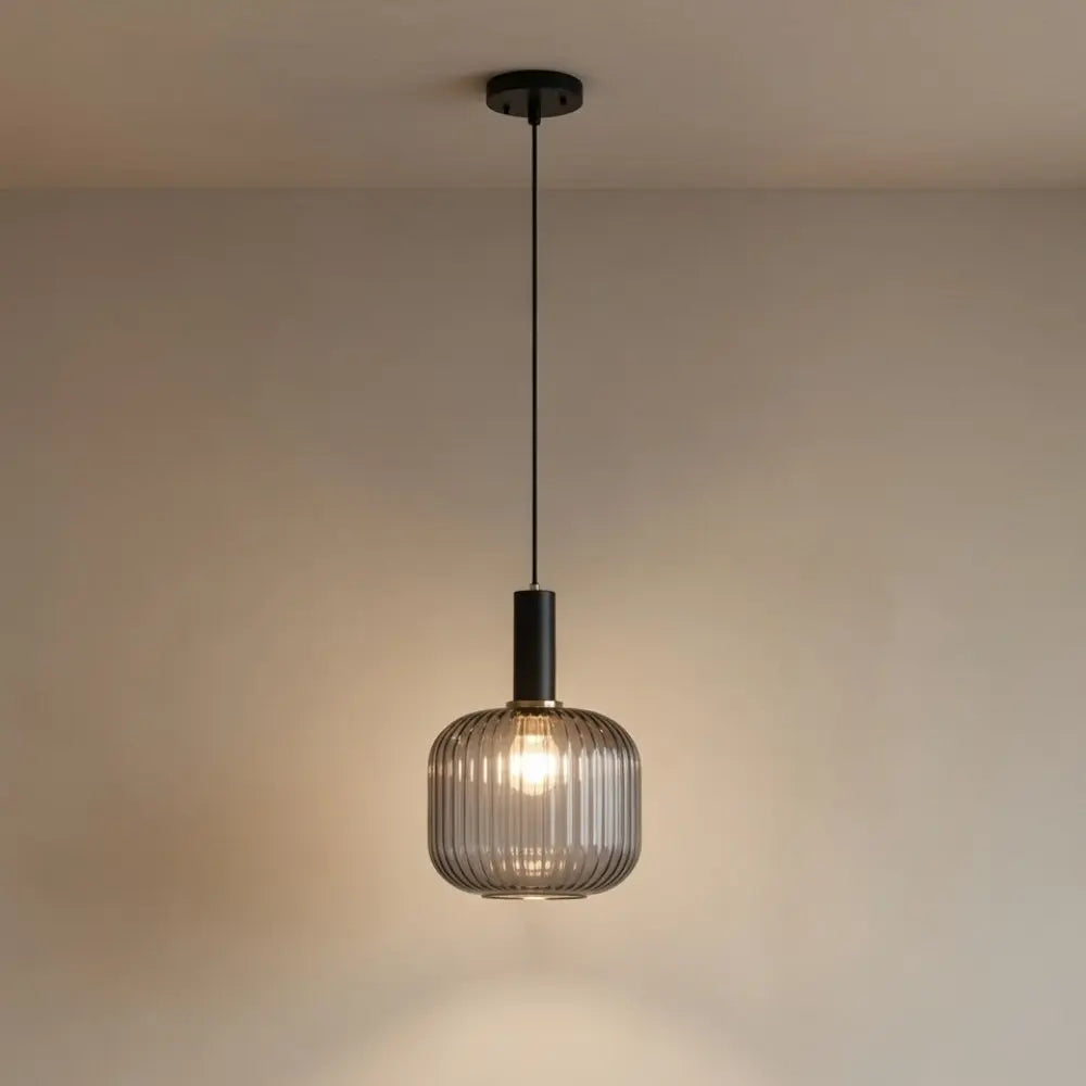 Chromeaura – Suspension en verre rétro en forme de vague