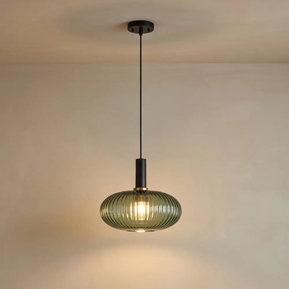 Chromeaura – Suspension en verre rétro en forme de vague