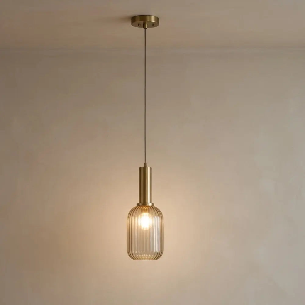 Chromeaura – Suspension en verre rétro en forme de vague
