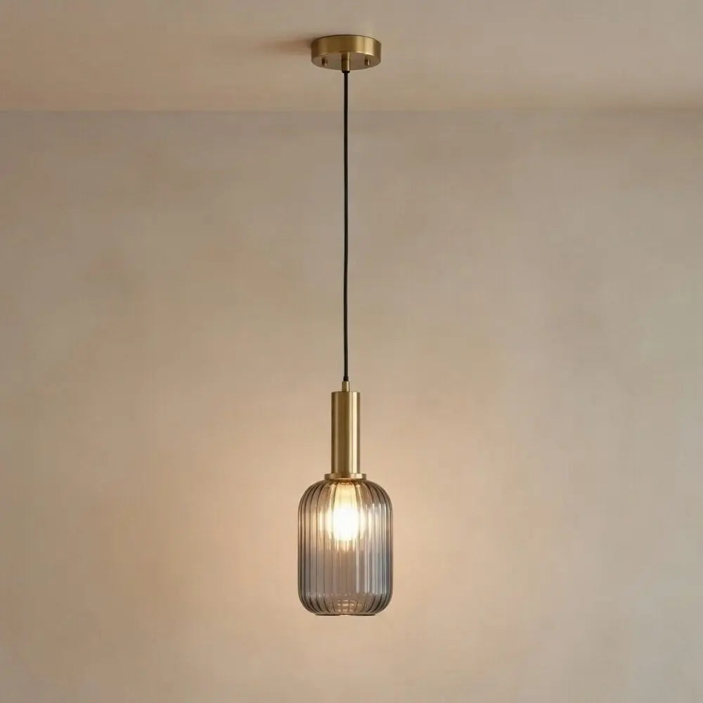 Chromeaura – Suspension en verre rétro en forme de vague