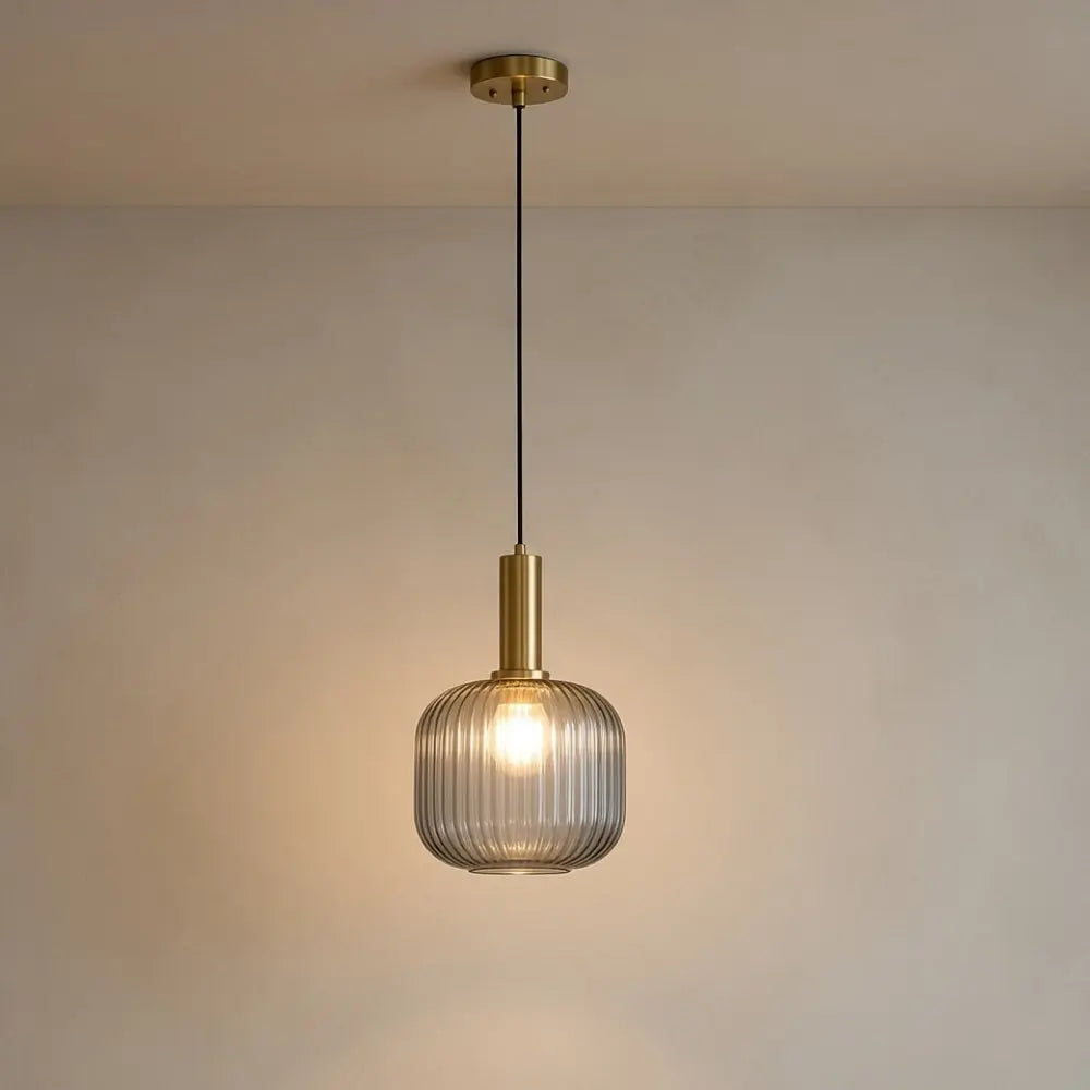 Chromeaura – Suspension en verre rétro en forme de vague