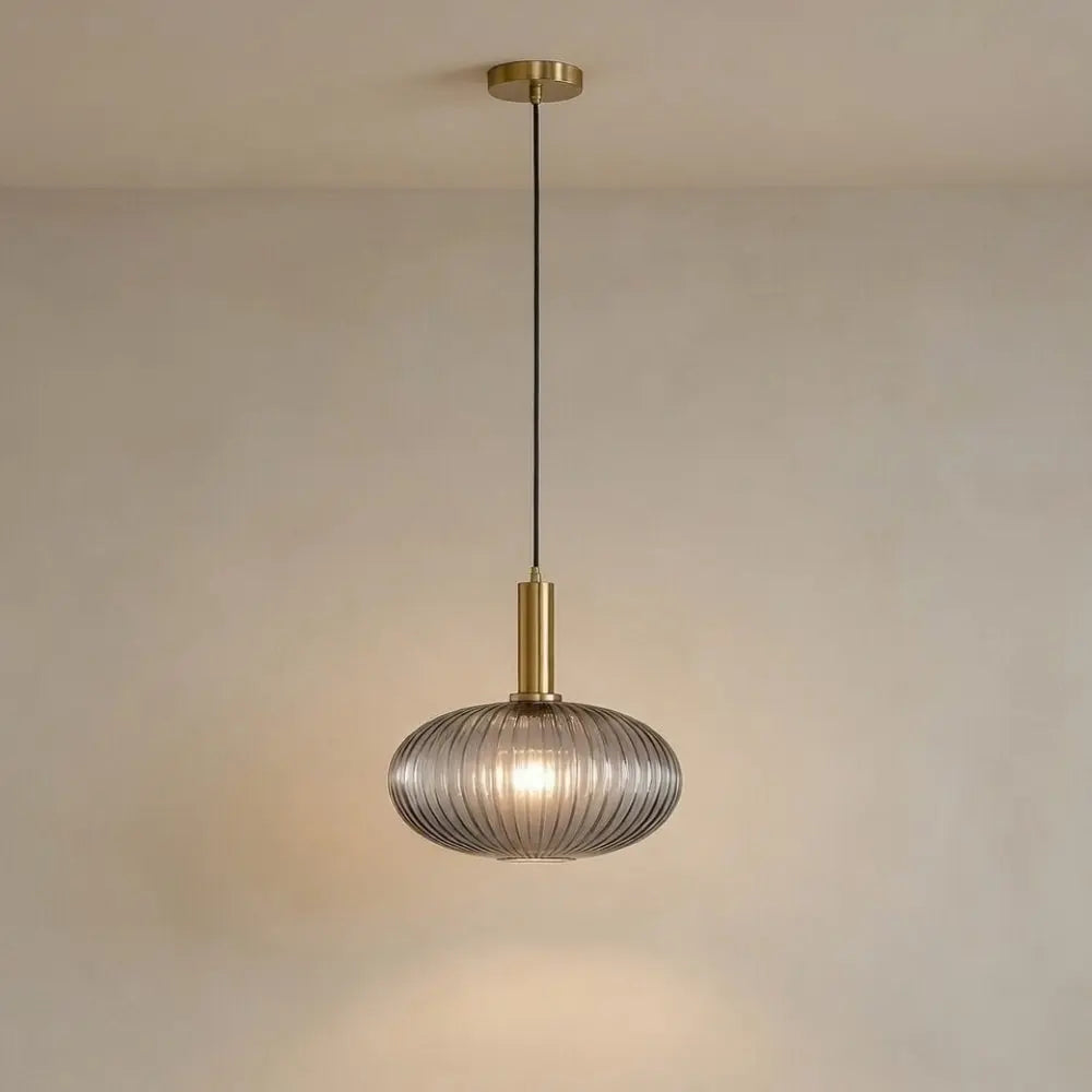 Chromeaura – Suspension en verre rétro en forme de vague