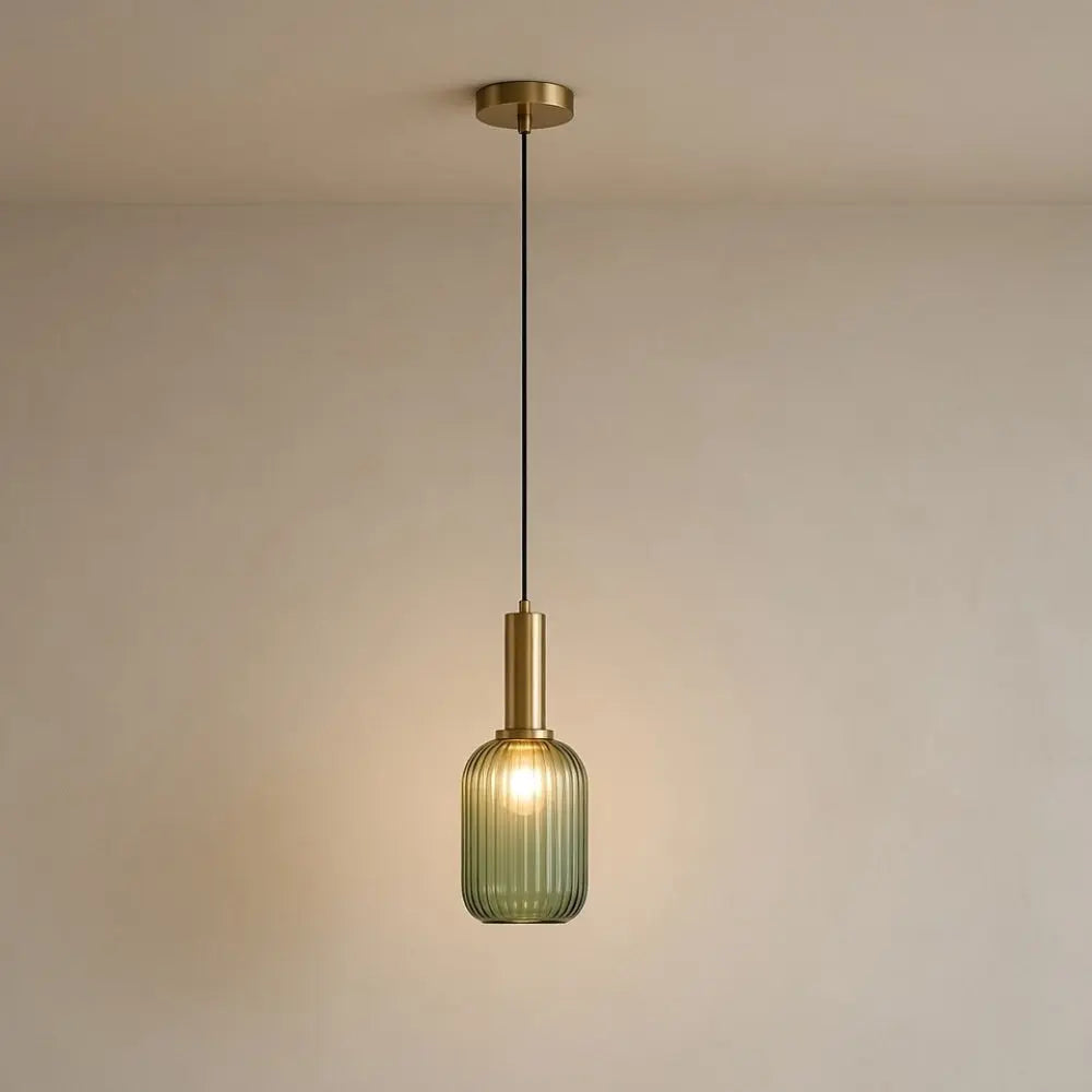 Chromeaura – Suspension en verre rétro en forme de vague