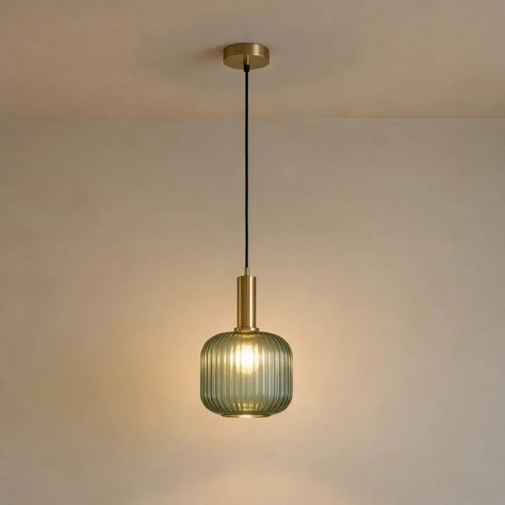 Chromeaura – Suspension en verre rétro en forme de vague