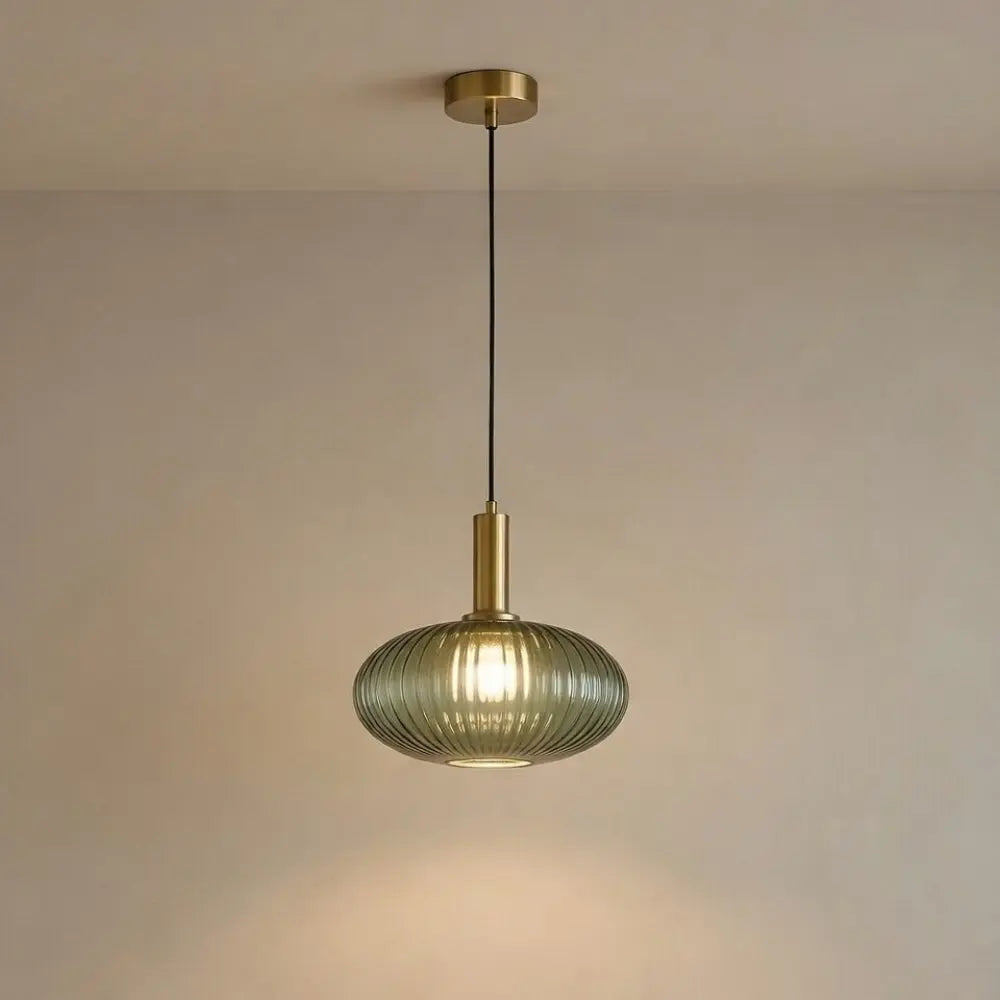 Chromeaura – Suspension en verre rétro en forme de vague