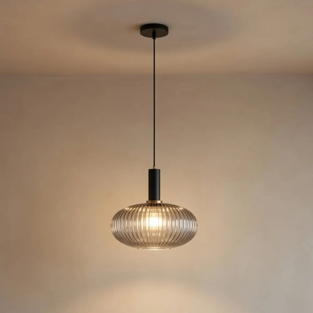Chromeaura – Suspension en verre rétro en forme de vague