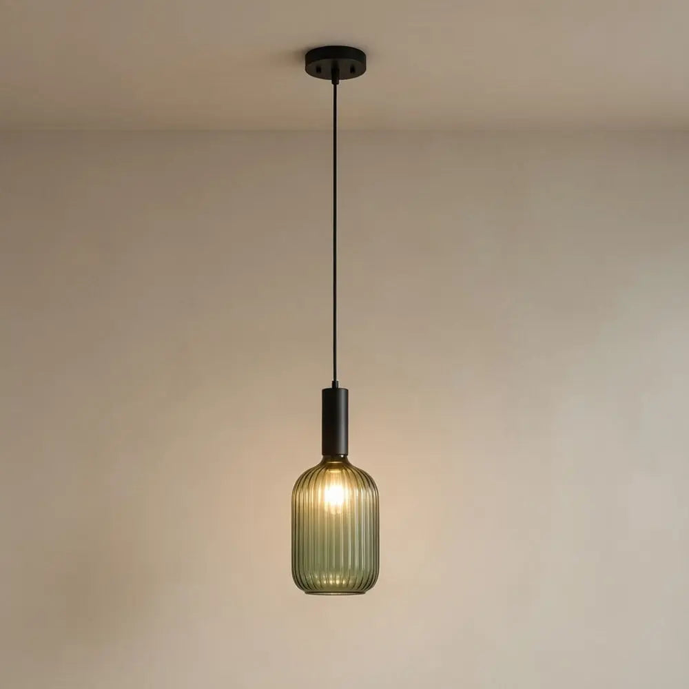 Chromeaura – Suspension en verre rétro en forme de vague