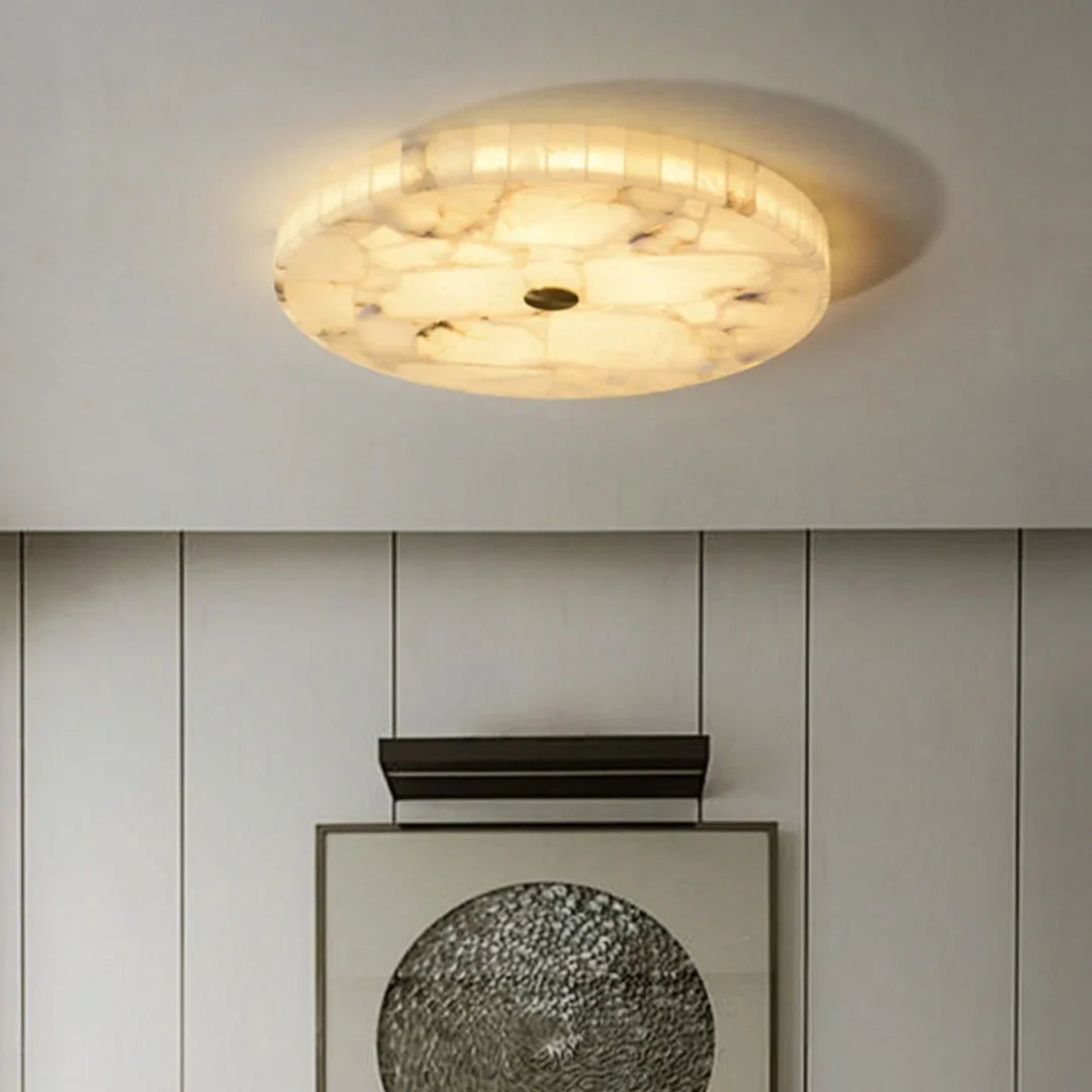 Maelis – Marble Flush Ceiling Light