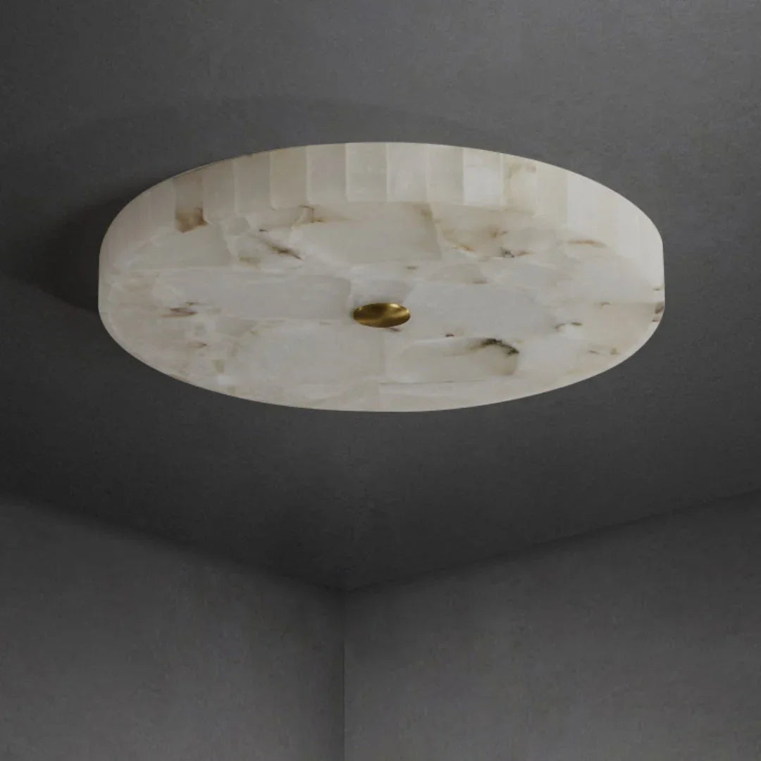 Maelis – Marble Flush Ceiling Light