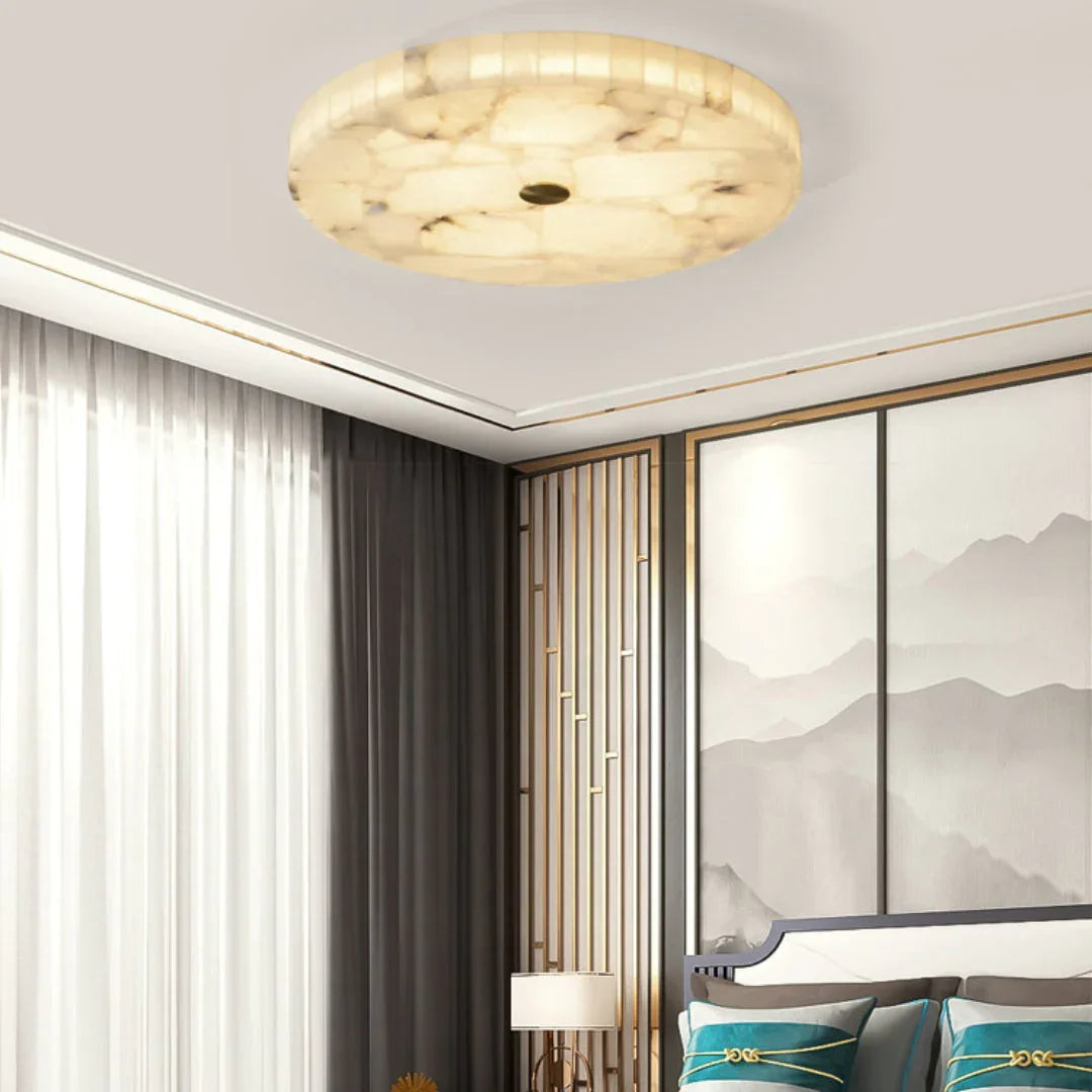 Maelis – Marble Flush Ceiling Light