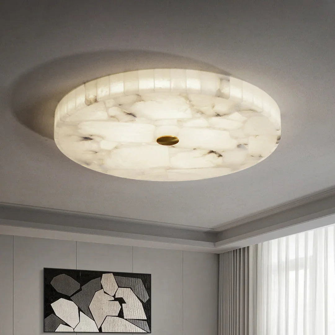 Maelis – Marble Flush Ceiling Light