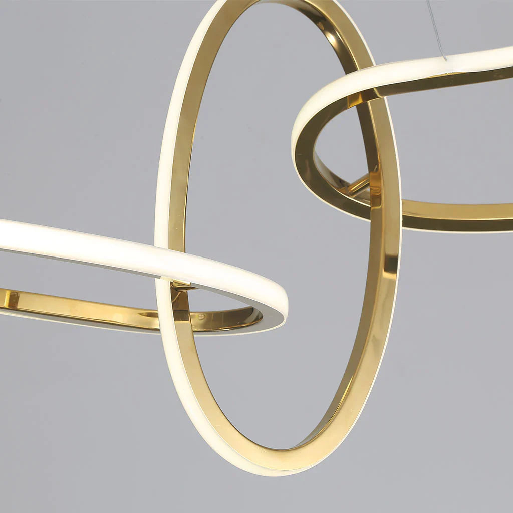 Torayne – Lampadario rotondo in acciaio inox con LED