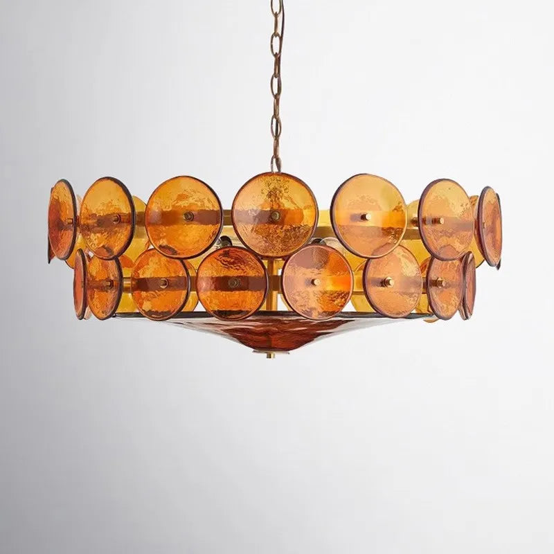 Evora - Lustre en verre de style milieu du siècle