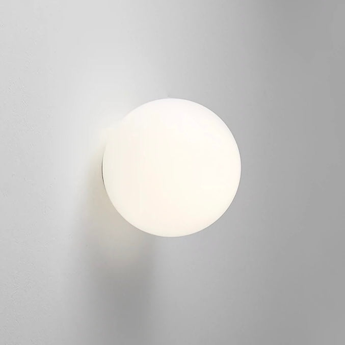 Lorien – Moderne frostet glas kugle LED væglampe med 1 lyskilde