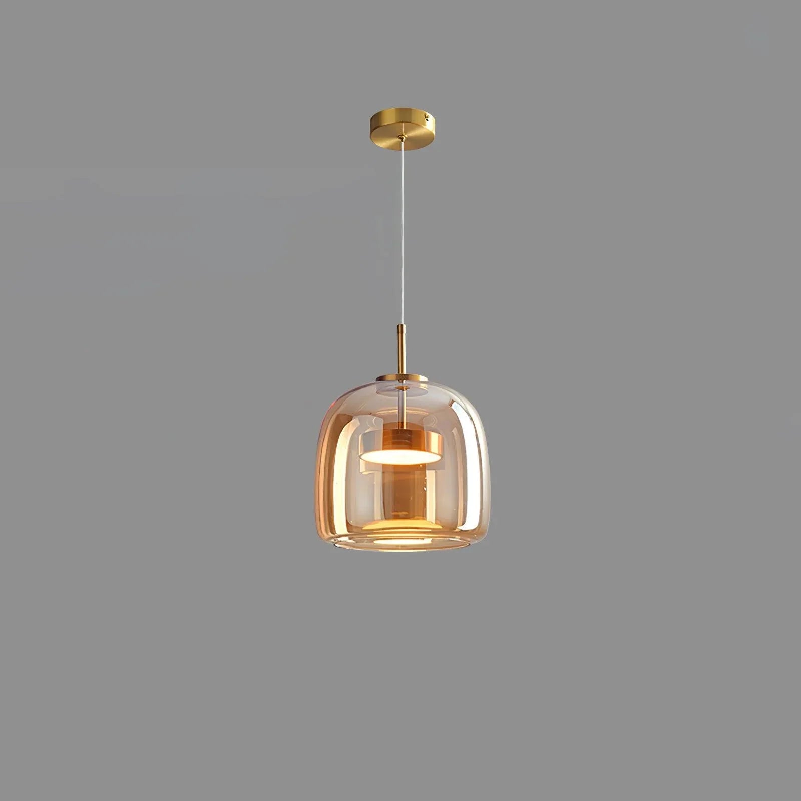 Ceyra – LED závěsné svítidlo do jídelny vintage sklo