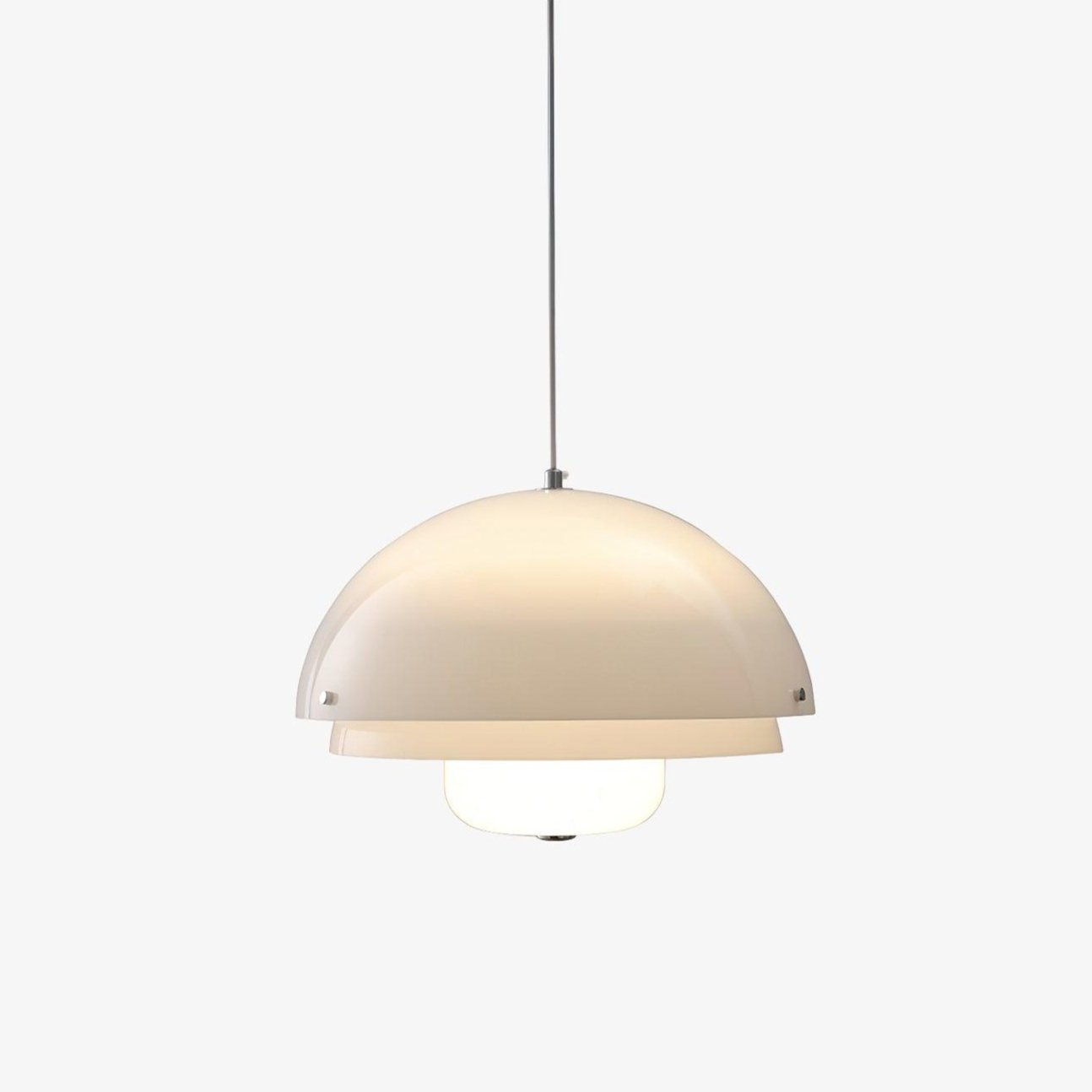Cuthean – Suspension en verre blanc laiteux