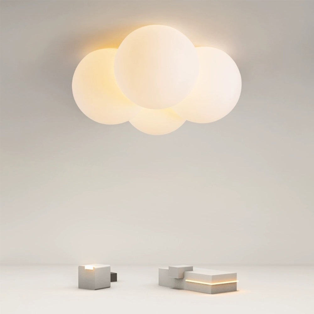Dimban - Plafonnier à bulles Nuage blanc moderne