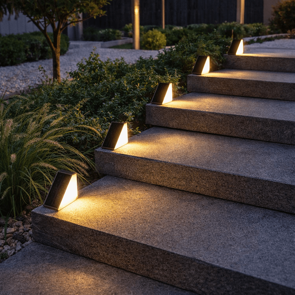 Livane – Lampada LED Solare Angolata per Gradini