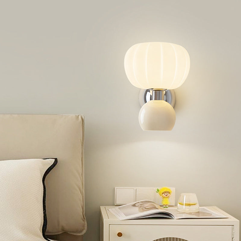 Melorien – Applique murale LED moderne à globe en verre, 2 lampes