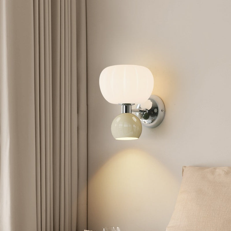 Melorien – Applique murale LED moderne à globe en verre, 2 lampes