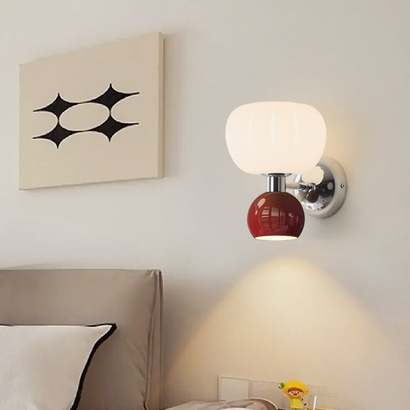 Melorien – Applique murale LED moderne à globe en verre, 2 lampes