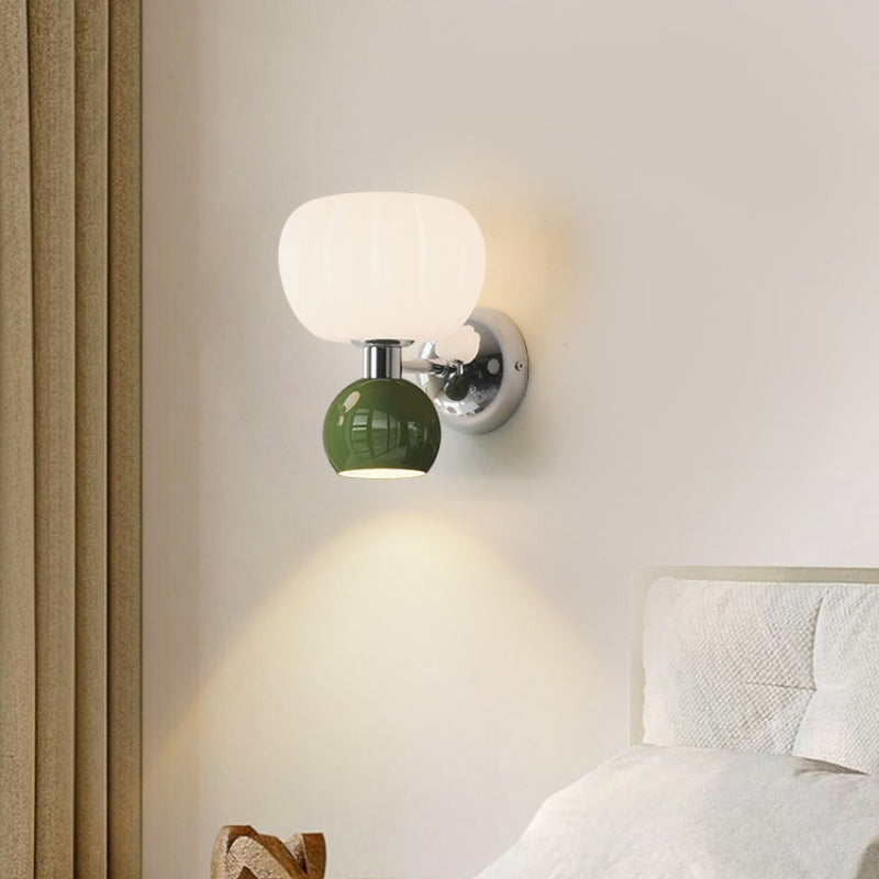 Melorien – Applique murale LED moderne à globe en verre, 2 lampes