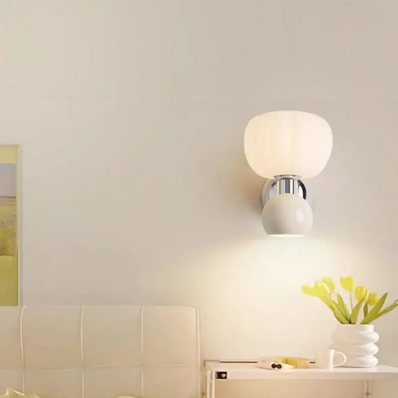 Melorien – Applique murale LED moderne à globe en verre, 2 lampes
