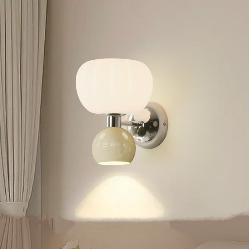 Melorien – Applique murale LED moderne à globe en verre, 2 lampes