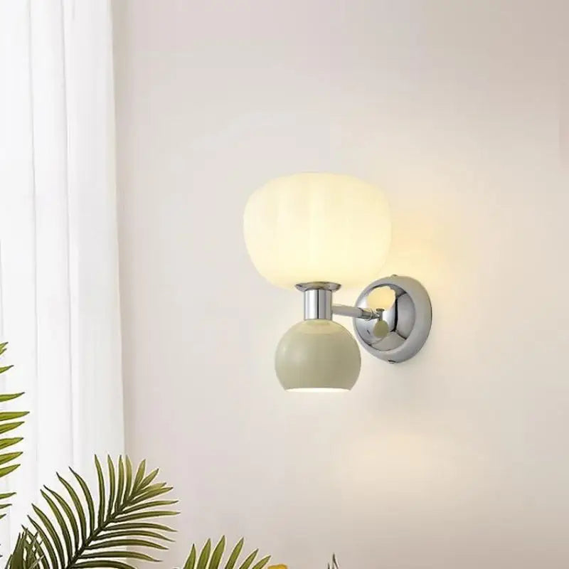 Melorien – Applique murale LED moderne à globe en verre, 2 lampes