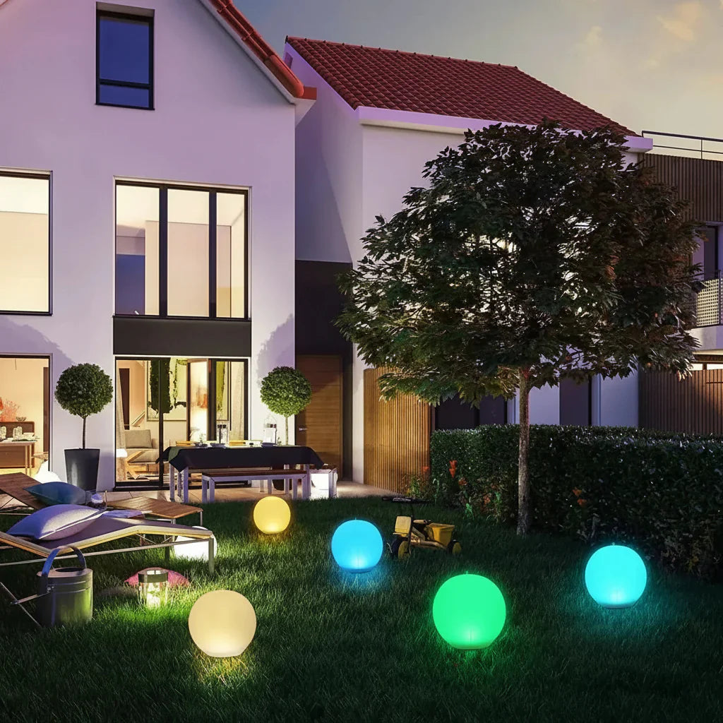 Véra – Globe lumineux flottant solaire à LED