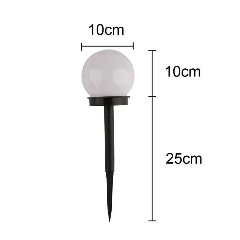 Molviera – Modern Globe napelemes LED kerti szolárlámpa karó