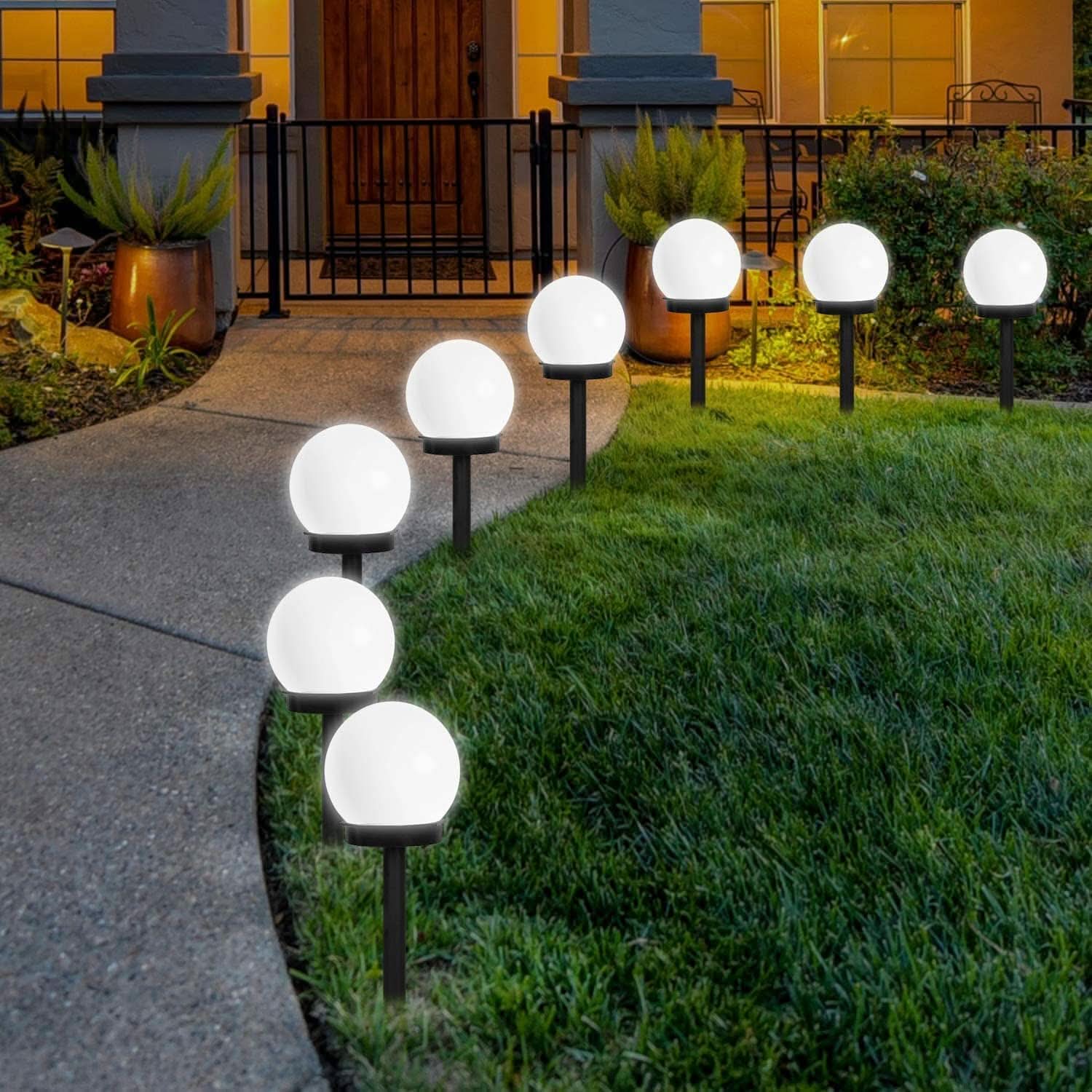 Molviera – Modern Globe napelemes LED kerti szolárlámpa karó