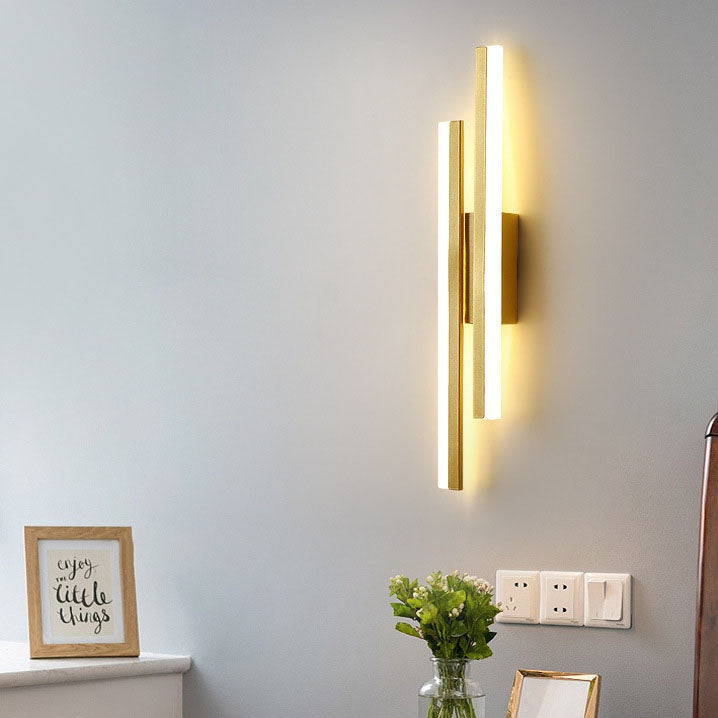 Borien – Applique da parete lineare moderna a LED 2 luci