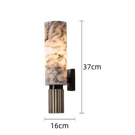 Amoran – Moderne marmor cylinder LED væglampe enkeltlys