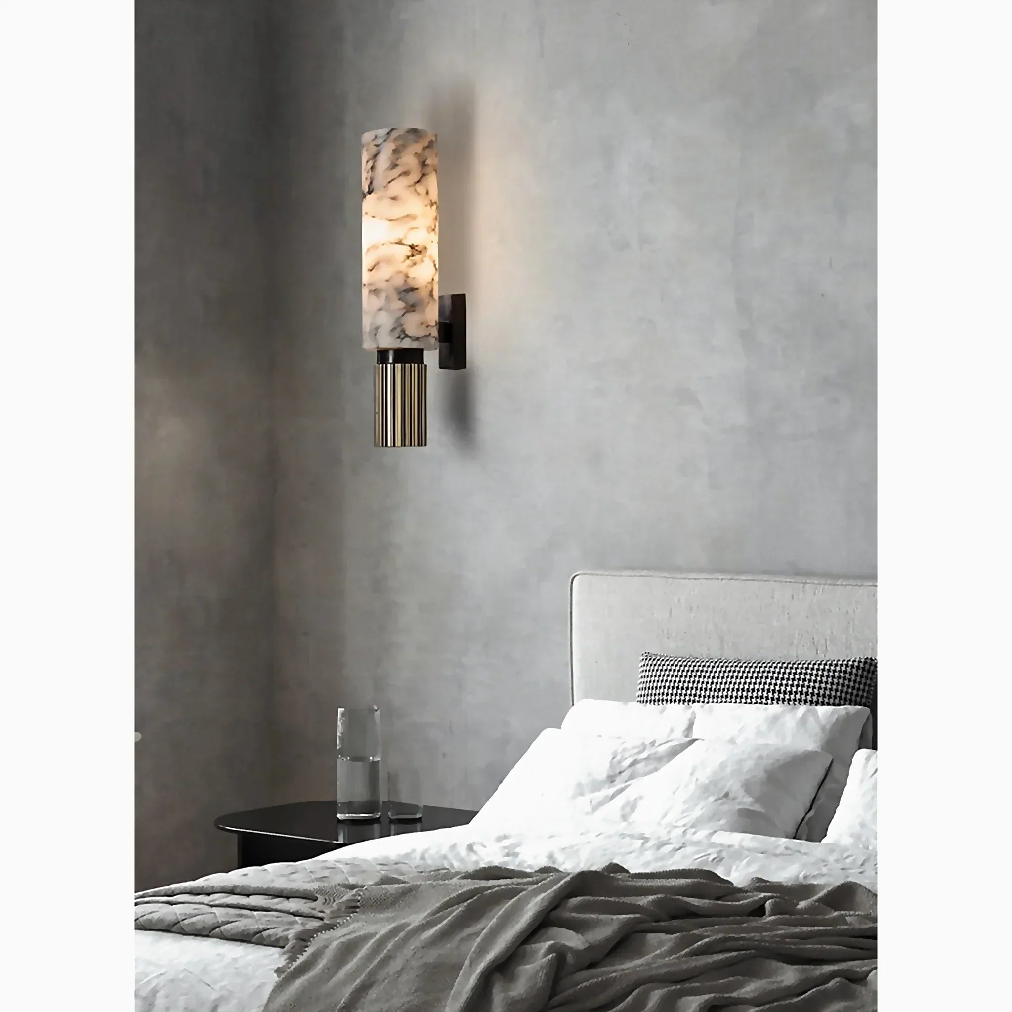 Amoran – Moderne marmor cylinder LED væglampe enkeltlys