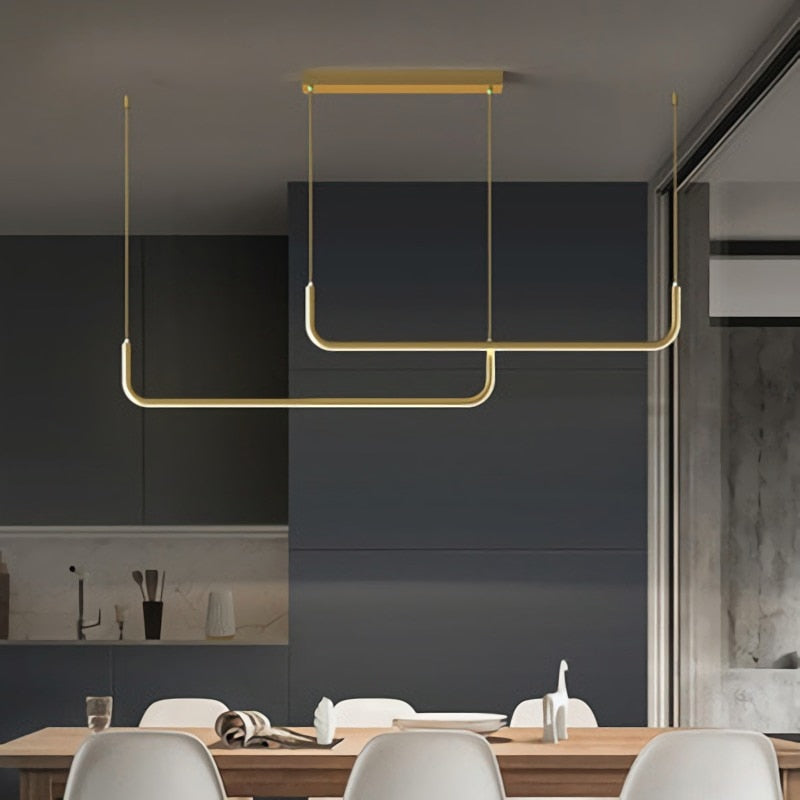 Elysian – Modern LED függeszték arany és fekete színben