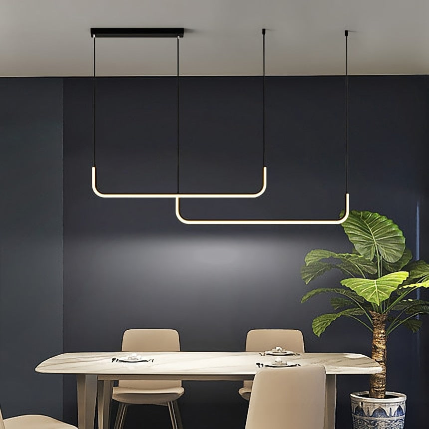 Elysian – Modern LED függeszték arany és fekete színben