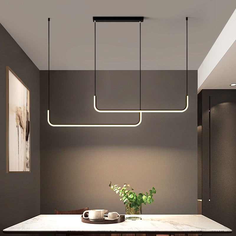 Elysian – Modern LED függeszték arany és fekete színben