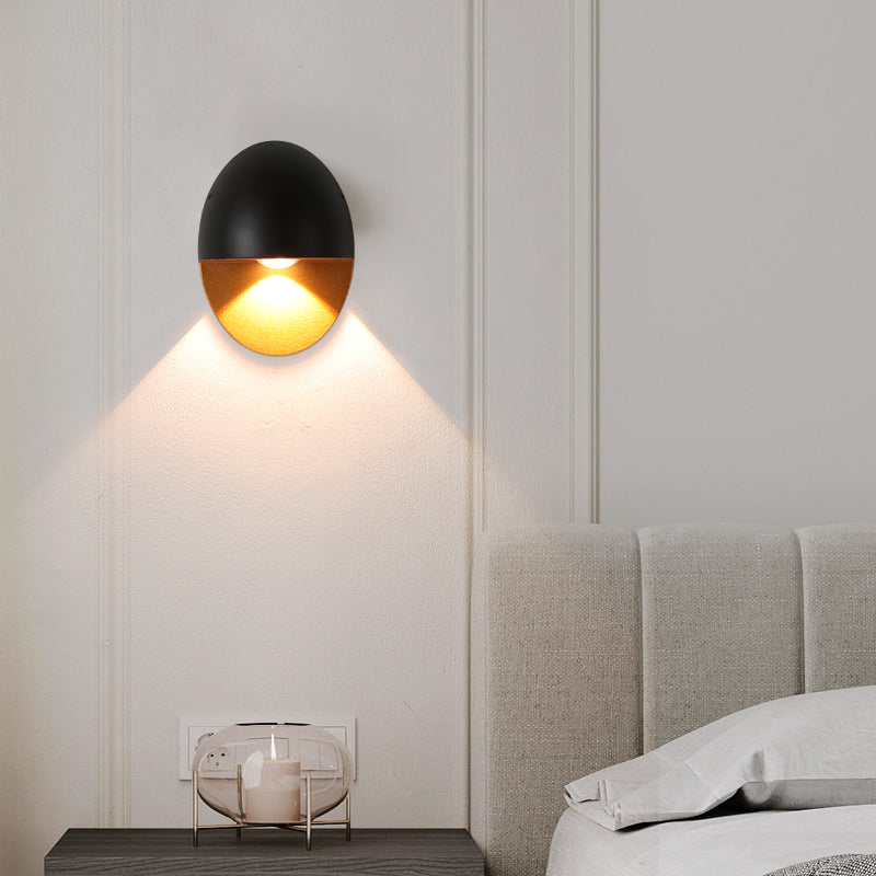 Ovelin – Lámpara de Pared Exterior Ovalada LED Minimalista Luz Individual