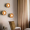 Velorien – Applique murale ronde en bois minimaliste moderne avec LED