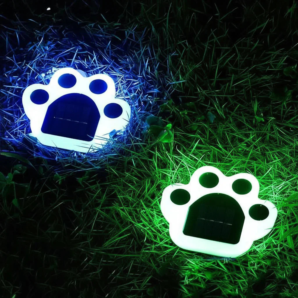 Pawlux – Modern Napelemes LED Padló Lámpa Mancs Alakban