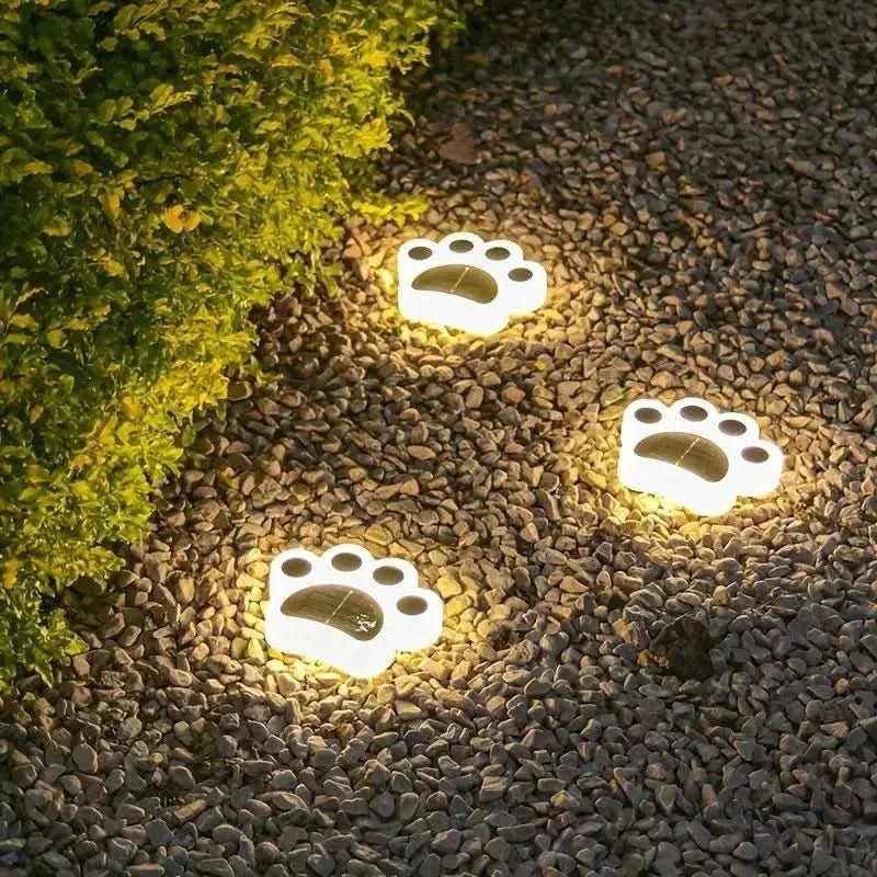Pawlux – Lampada da Terra Solare LED Moderna a Forma di Zampa