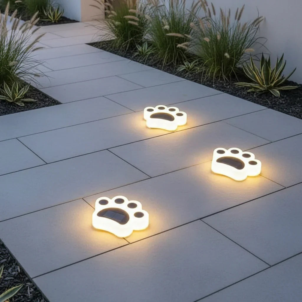 Pawlux – Modern Napelemes LED Padló Lámpa Mancs Alakban