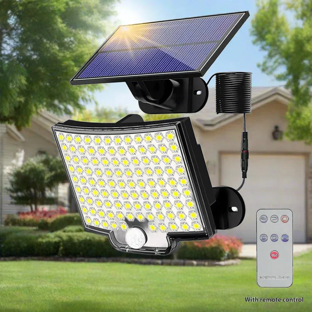 Olvique – Applique murale de sécurité solaire LED rectangulaire moderne