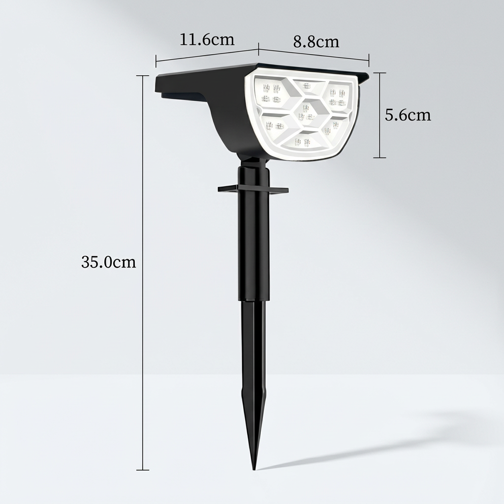Solvanta – Faretto LED Solare Rettangolare Moderno