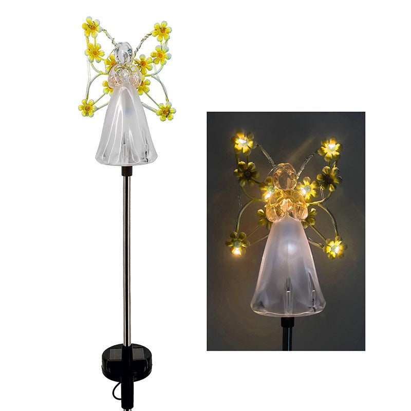 Olmira – Luz de Jardín LED Solar Moderna en Forma de Ángel