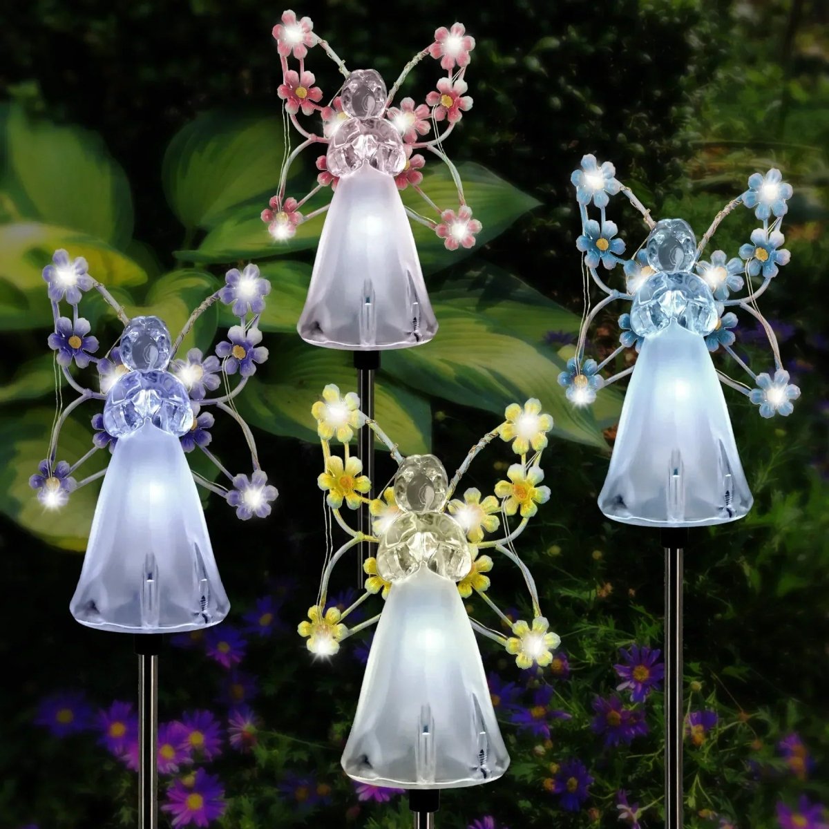 Olmira – Luz de Jardín LED Solar Moderna en Forma de Ángel