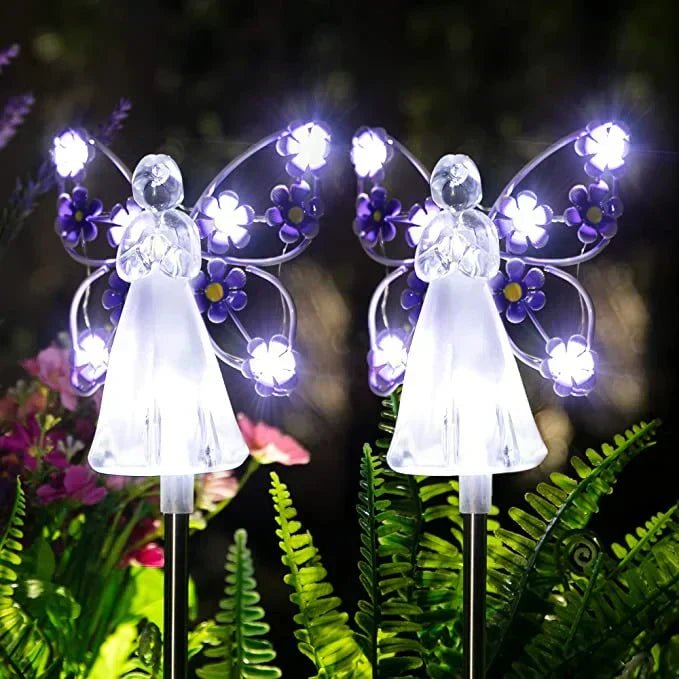 Olmira – Luz de Jardín LED Solar Moderna en Forma de Ángel