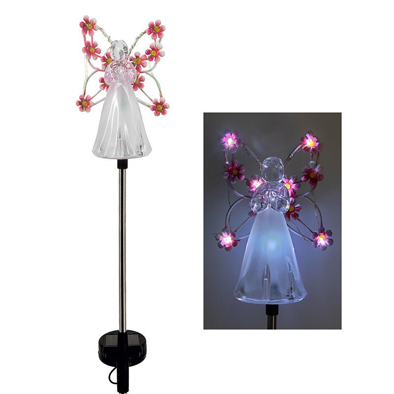 Olmira – Luz de Jardín LED Solar Moderna en Forma de Ángel