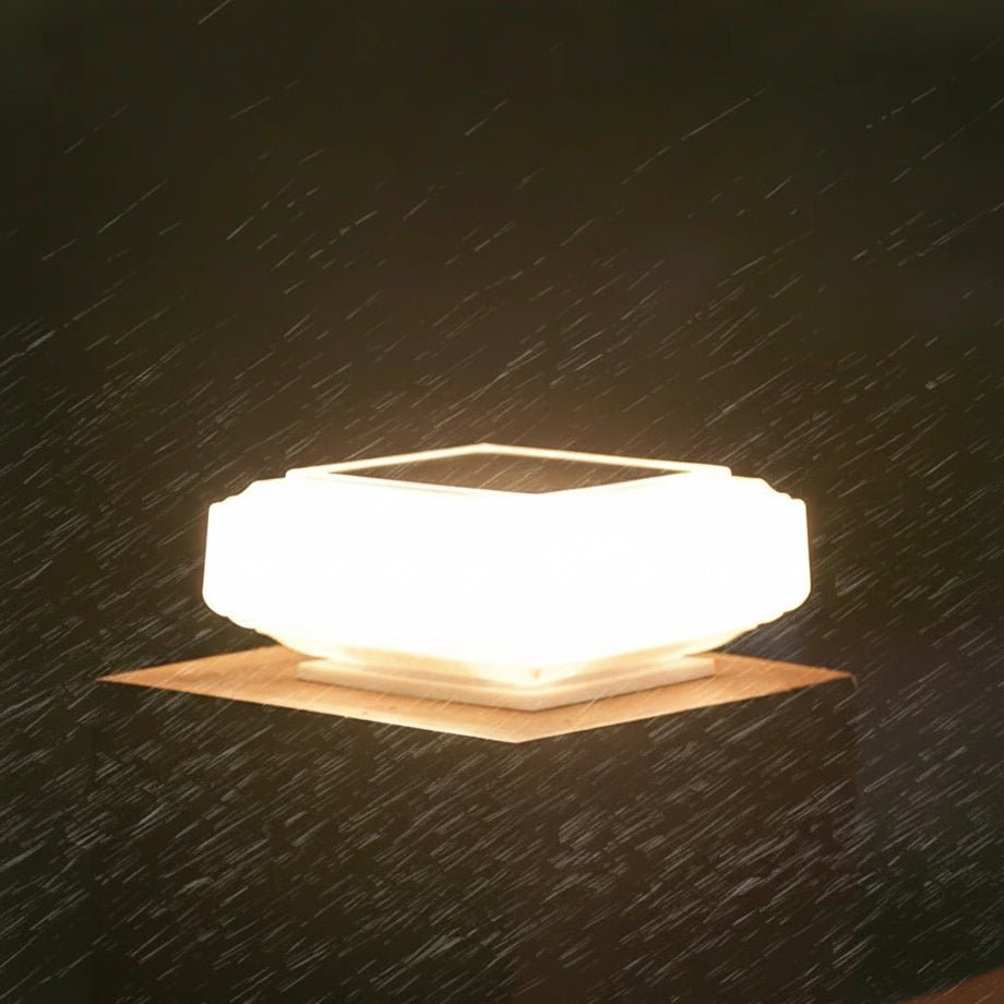 Solvyn – Moderne solcelledrevet LED-gulvlampe kvadratisk